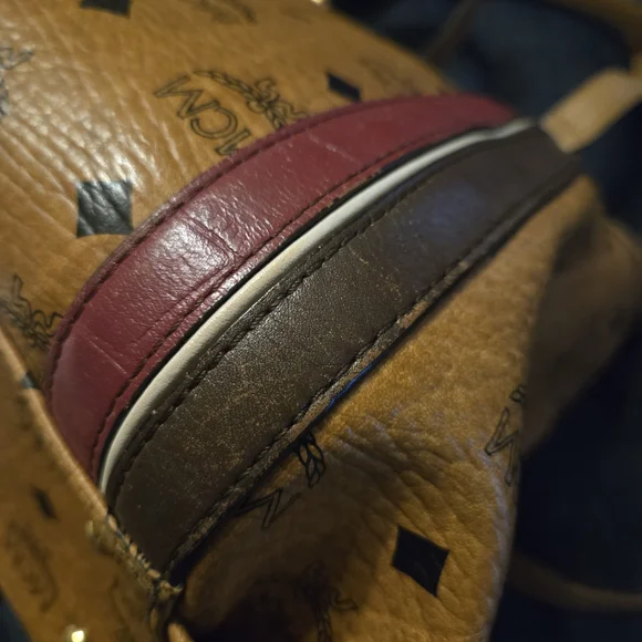 MCM Tan Leather Tote Bag - Picture 14 of 16